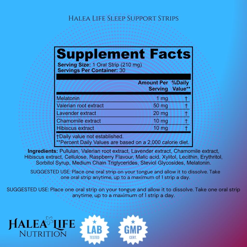 Sleep Support Strips - Melatonin, Valerian & Chamomile