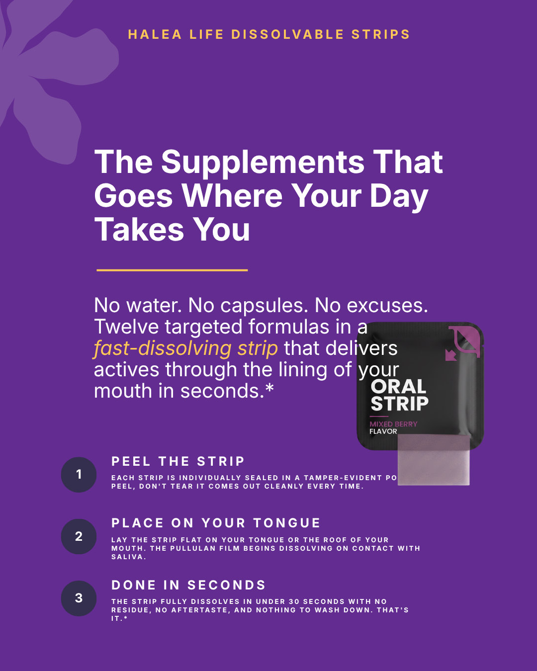 Sleep Support Strips - Melatonin, Valerian & Chamomile